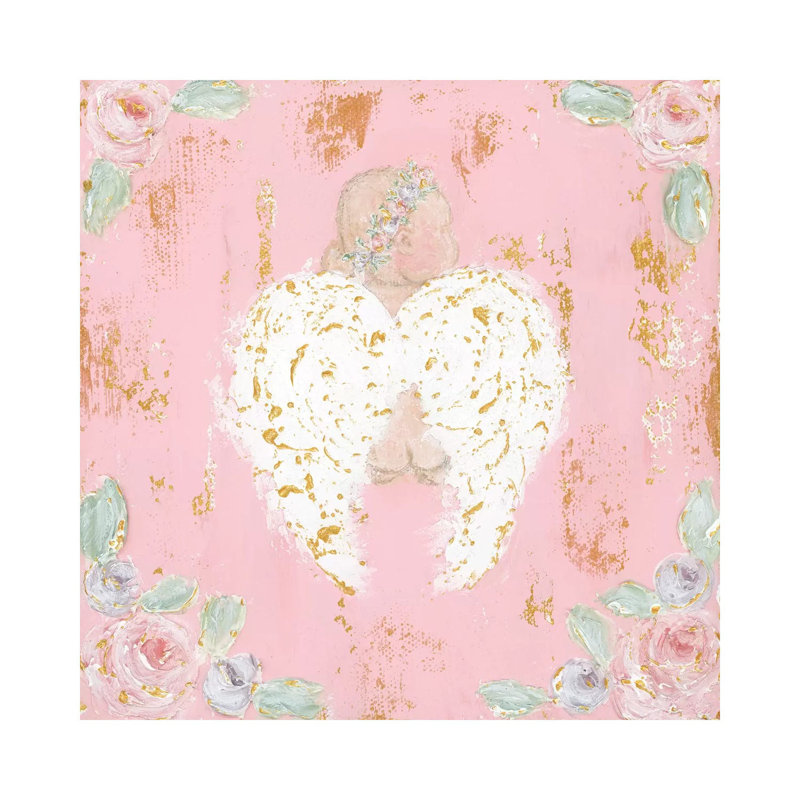 Avery Angel 1 Piece Painting on Canvas, 30.48 cm H x 30.48 cm W, Wrapped Canvas