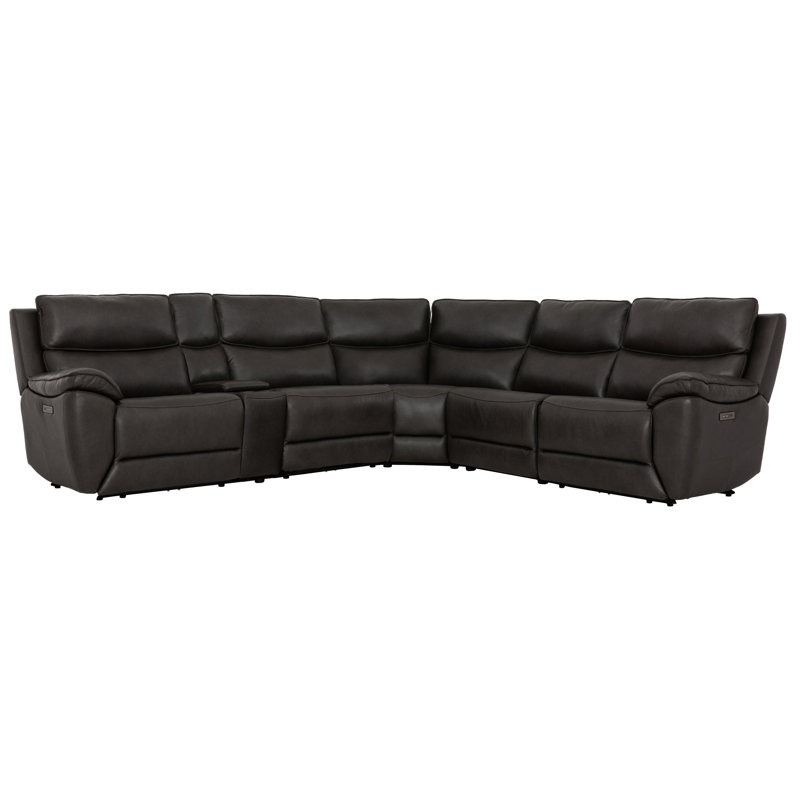 Canapé modulaire en cuir 6 pièces Preston