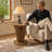 19.7" End Table with Pedestal Base