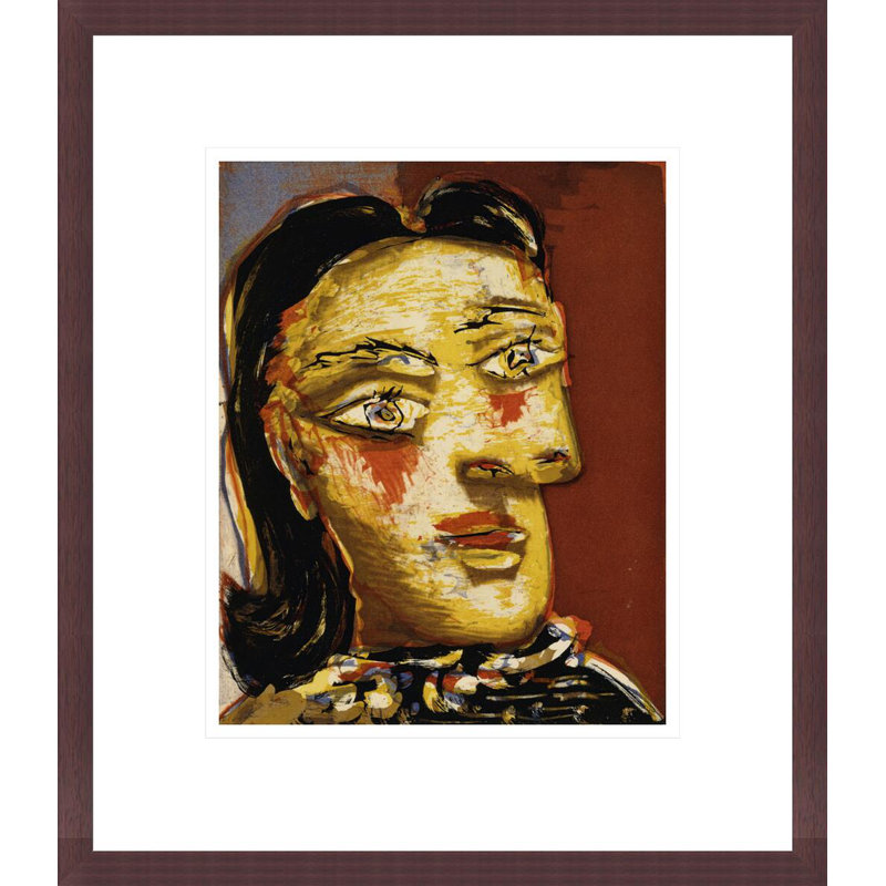 Tête de femme n ° 4 (Portrait de Dora Maar) par Pablo Picasso, impression giclée encadrée, H 15,84 po x l 13,75 po