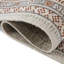 Rectangle Southwestern Hand Knotted Wool/Cotton Area Rug in Ivory/Brown-1105000739