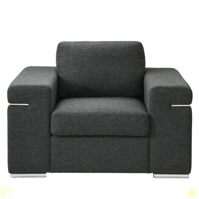 Chaise avec accoudoirs en tissu Gianna