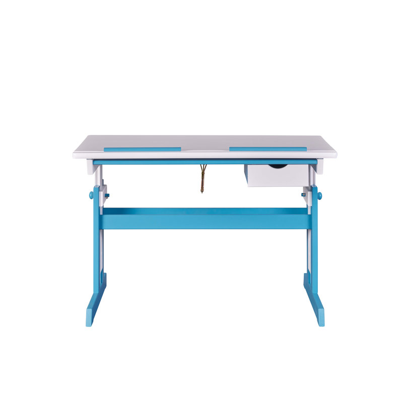 Kinderschreibtisch Simon – Höhenverstellbar, White/Blue