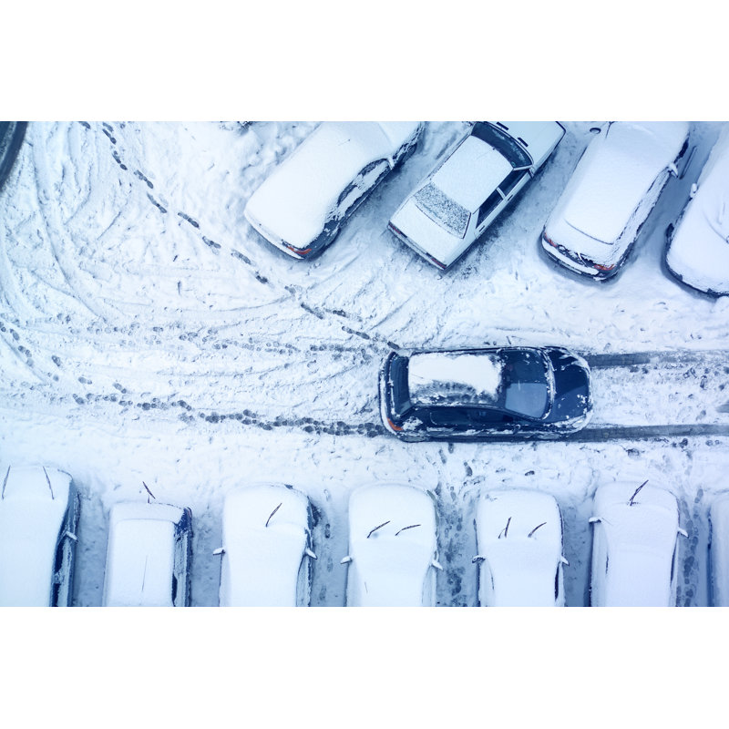 Driving In Snow by Imagedepotpro - No Frame Art Prints on Canvas, 51cm H x 76cm W