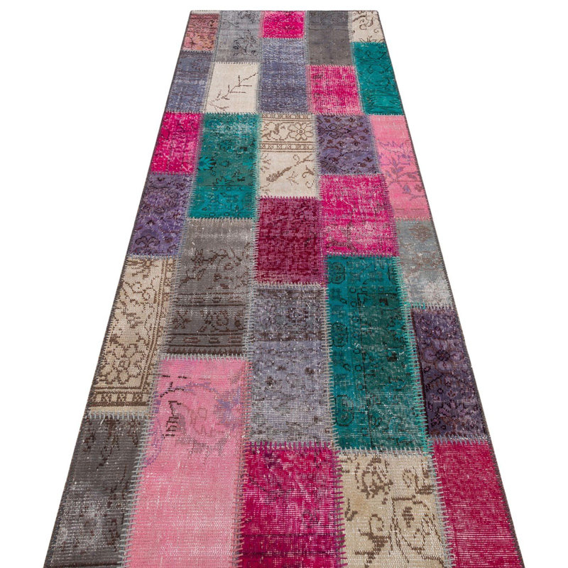 Modern Kabishayan Handmade Multicoloured Runner Area Rug