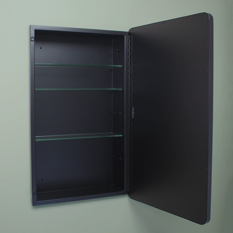 Pharmacie de salle de bain Austin Farmhouse, Noir, noir, noir, noir, H 26 po x l 16 po x P 5,5 po