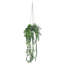 40,55 pouces plante de vigne artificielle à suspendre, paquet de 2 verdure artificielle en pot de pâte à papier avec corde de chanvre robuste pour plafond mural