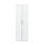 Armoire de cuisine et armoire haute 4 étages, blanc, 2 portes, 3 cloisons, panneau de particules de 15 mm, production professionnelle merveilleuse