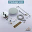 Robinet de baignoire et de douche à pression équilibrée avec valve brute, garniture et inverseur-62488650