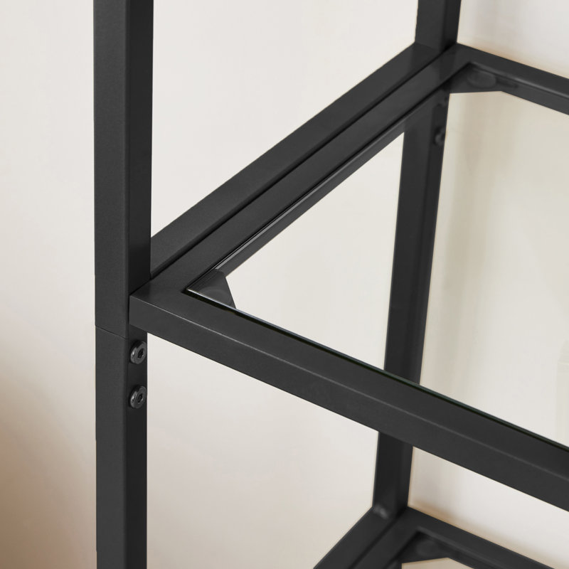 Étagère à livres H 72,2 po x l 32,7 po Adrianne, Noir