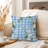 Floral Blue Gingham Flowers II Shabby Elegance