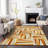 Azura Orange Washable Indoor-Outdoor Rug - -535464363