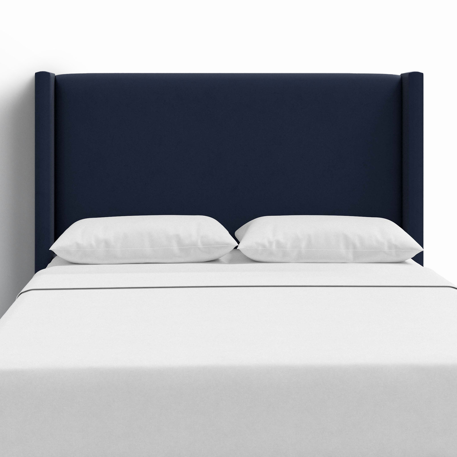 Hanson Upholstered Headboard, Twin, Classic Ink Performance Velvet