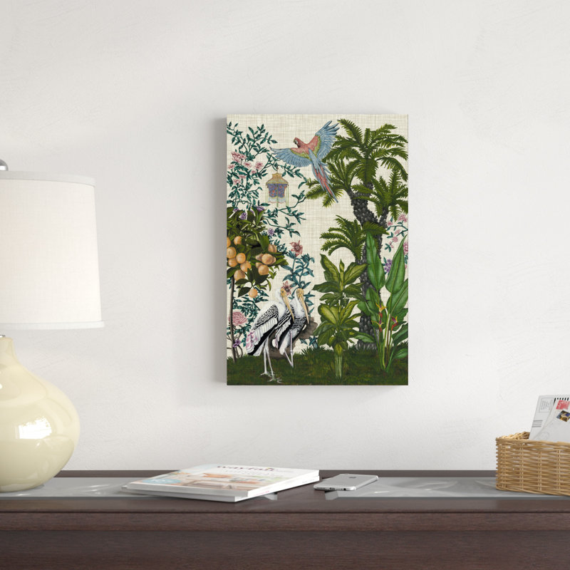 Paradis chinoiserie II, H 18 po x l 12 po x P 1,25 po