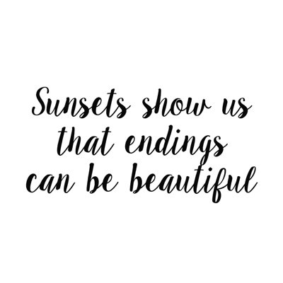 Sunsets - Art textuel sur toile tendue