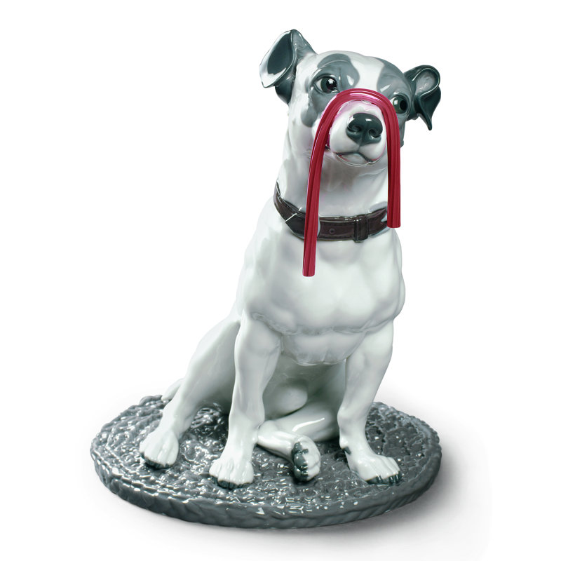 Jack Russell avec figurine de réglisse