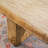 Rustic Wood-Look Outdoor Coffee Table With Iron Frame And Terrafab Top