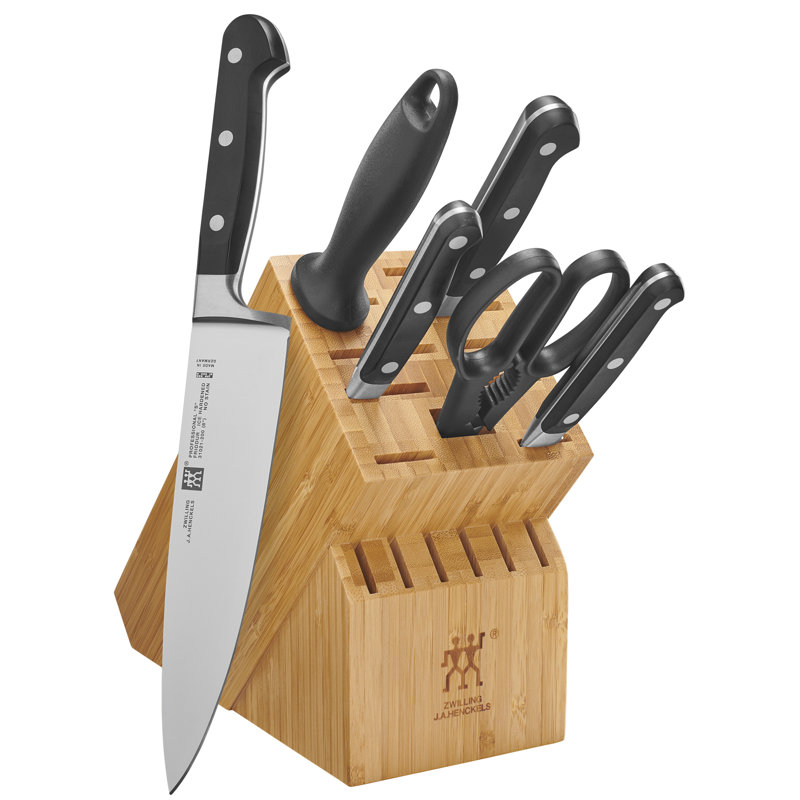 Zwilling Professional "S" 7-piece Knife Block Set, Bamboo