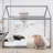 Wooden House Bed With Headboard-801188085