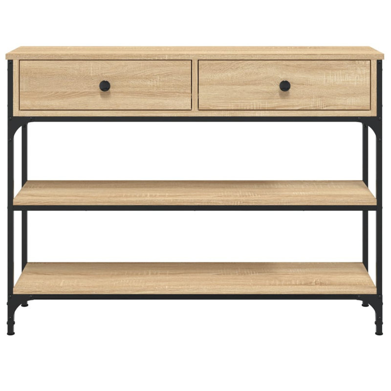 Console Table, 75cm H x 100cm W x 25cm D, Sonoma Oak