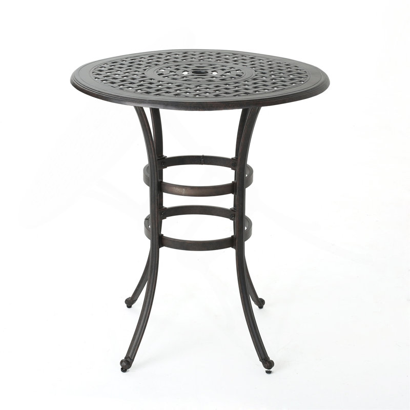 Table de bar en fonte d'aluminium