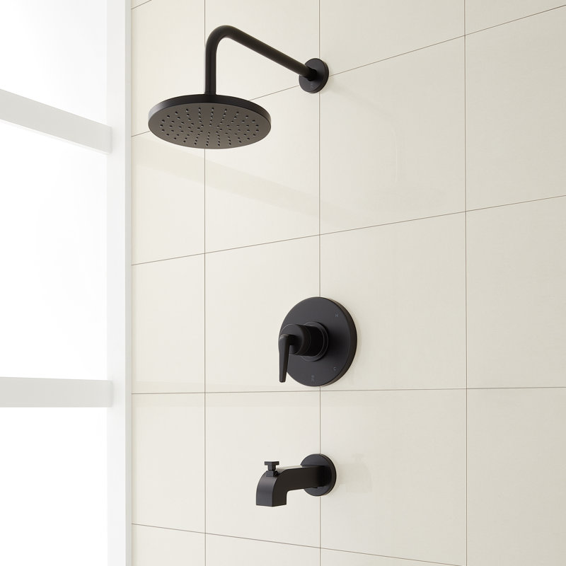 Système de douche et baignoire Drea, Matte Black