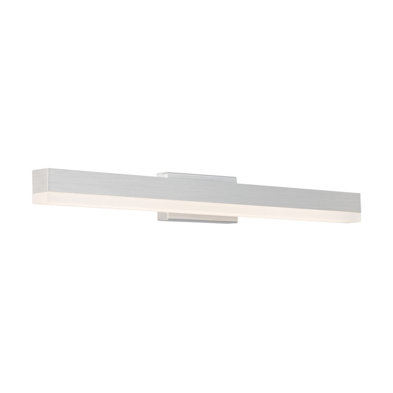 1 - Light LED Bath Bar, Brushed Aluminum