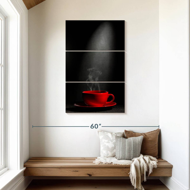 Yarlin Steaming Coffee Cup, 45" H x 28" W
