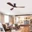 Hot Ventilateurs de plafond noirs modernes de 52 pouces avec lumières