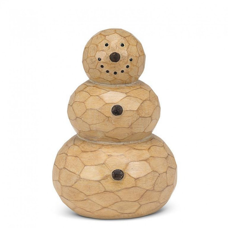 Petit bonhomme de neige rustique, 7 in x 4.5 in
