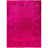 Overdyed One-of-a-Kind 6' 4" X 8' 7" Hand Knotted Area Rug