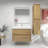 35.4'' Single Bathroom Vanity with Acrylic Top-270177626