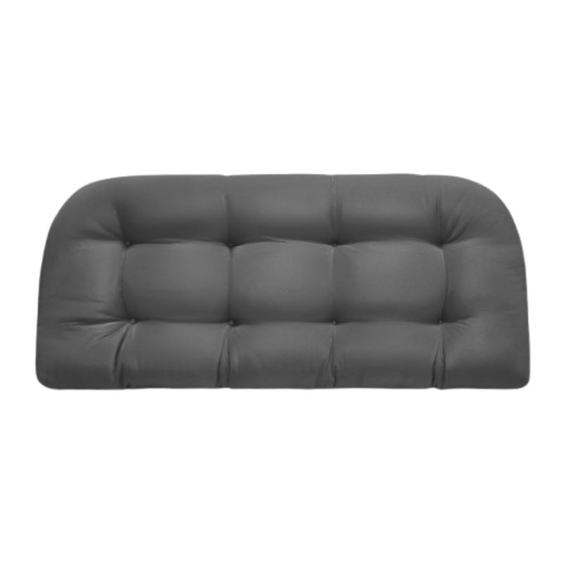Coussin de siège d'extérieur en mousse à mémoire de forme 44 x 19 pouces gris