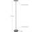 Flux 67 in. Industrial Dimmable LED Floor Lamp with Adjustable Head-62954088