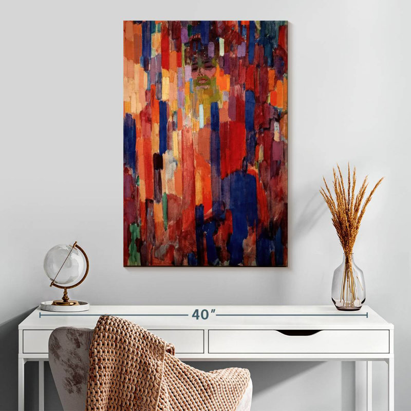 Leisha Madame Kupka entre les verticales, H 30 po x l 20 po