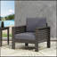 Fauteuils club d'extérieur en bois d'acacia durable avec coussins confortables, parfaits pour la détente et l'attrait esthétique