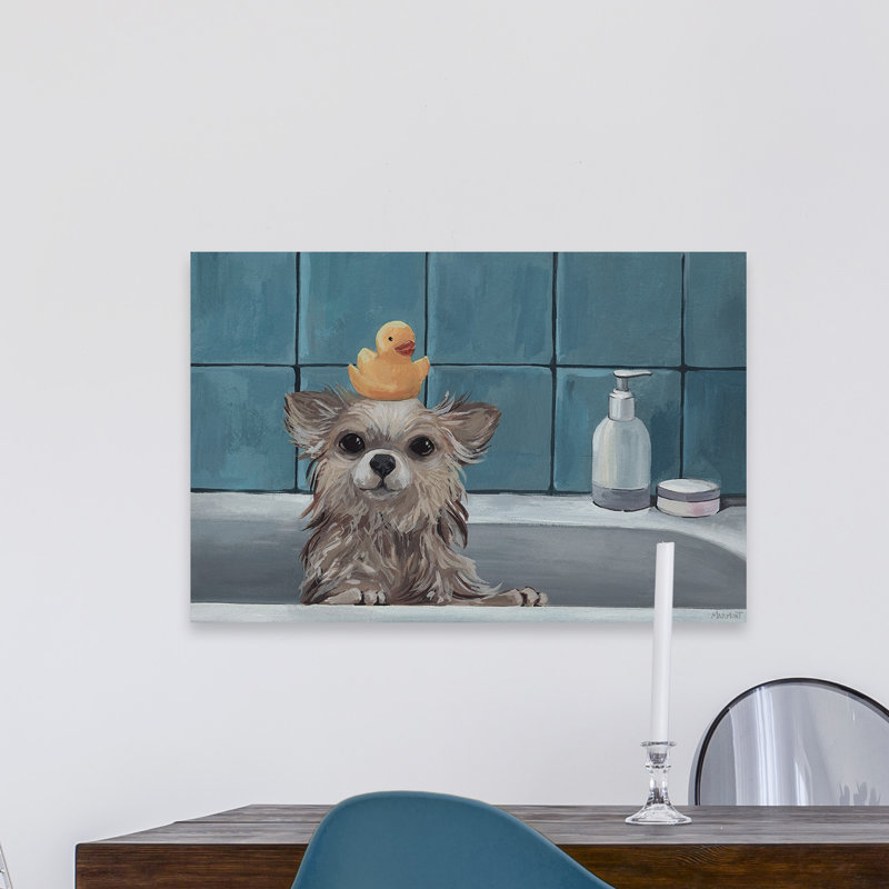 Where's My Rubber Duck - Wrapped Canvas Painting, 66cm H x 101cm W x 2cm D