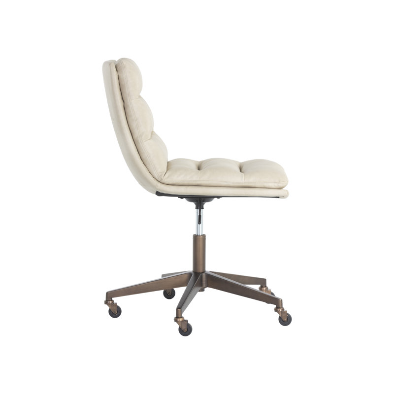 Gwenan Swivel Side Chair, Cream