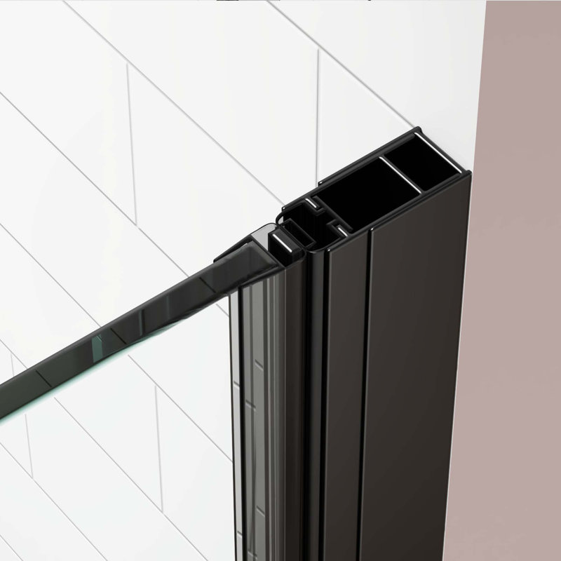 Portes de douche, Noir mat