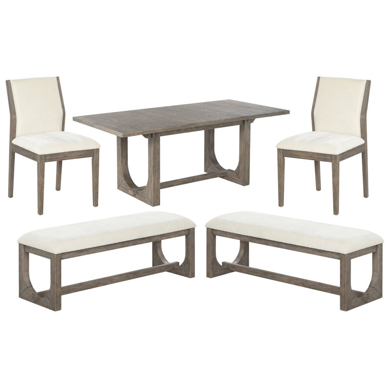 Doriella Extendable 6-Person Dining Set