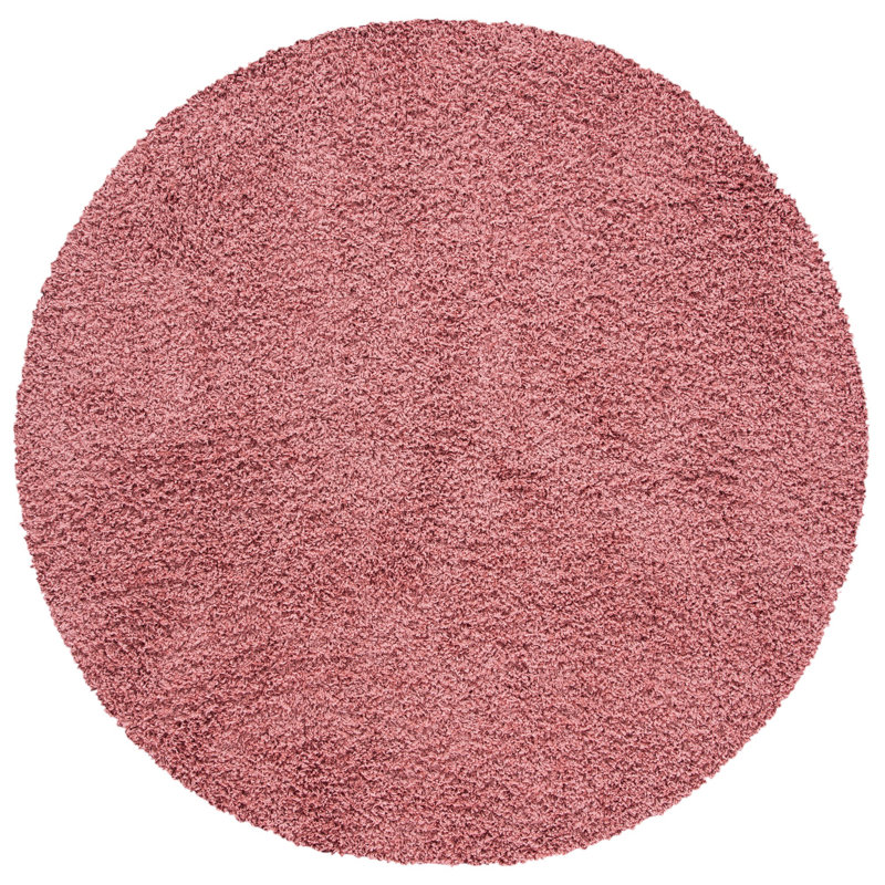 Tapis rose Monreal, Rond 6 pi 7 po