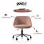 Chaise de bureau en polyester Klementina-1625399500