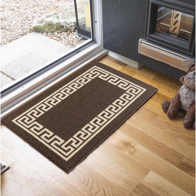 Rampzipoor Non-Slip Geometric Indoor Doormat