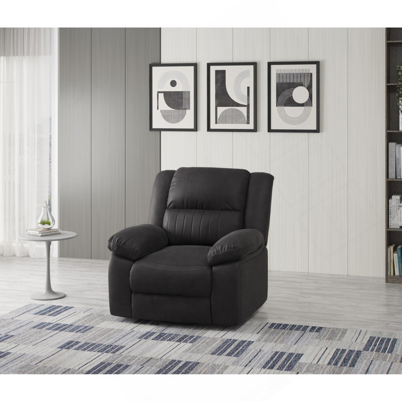 Fauteuil inclinable noir pivotant