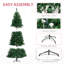 Arbre de Noël de 7,5 pi de hauteur avec 1346 pointes de branches et blanc chaud artificiel de 7,5 pi 7,5 pi