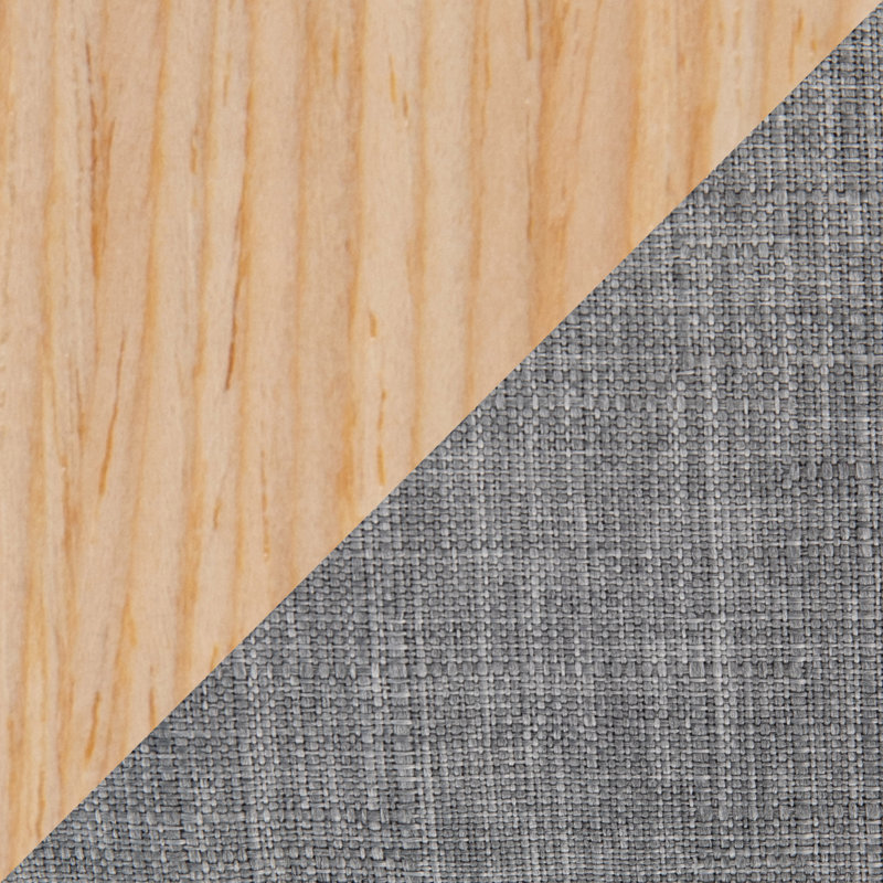 Tabouret de comptoir pivotant 26 po Tullyrusk, Gris clair