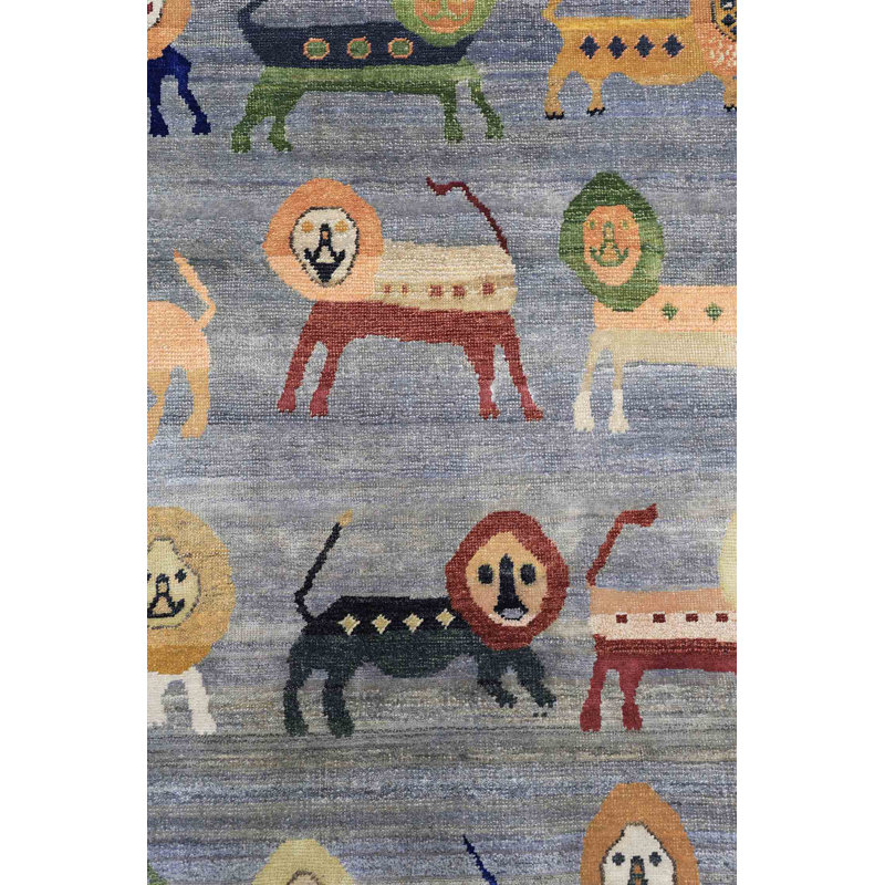 Tapis unique en laine 8 pi 10 po x 12 pi Silk Treasures