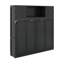 Lit escamotable double avec armoires de rangement