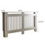 Armoire de radiateur, protecteur de radiateur décoratif, fabrication en panneau de fibres à densité moyenne avec finition laquée à base d'eau, cache de sécurité pour plinthe et chauffage électrique, housse pour unité de chauffage domestique-136334740