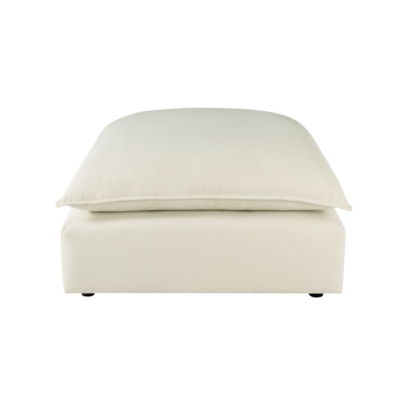 Repose-pieds Ellaria, Velours blanc